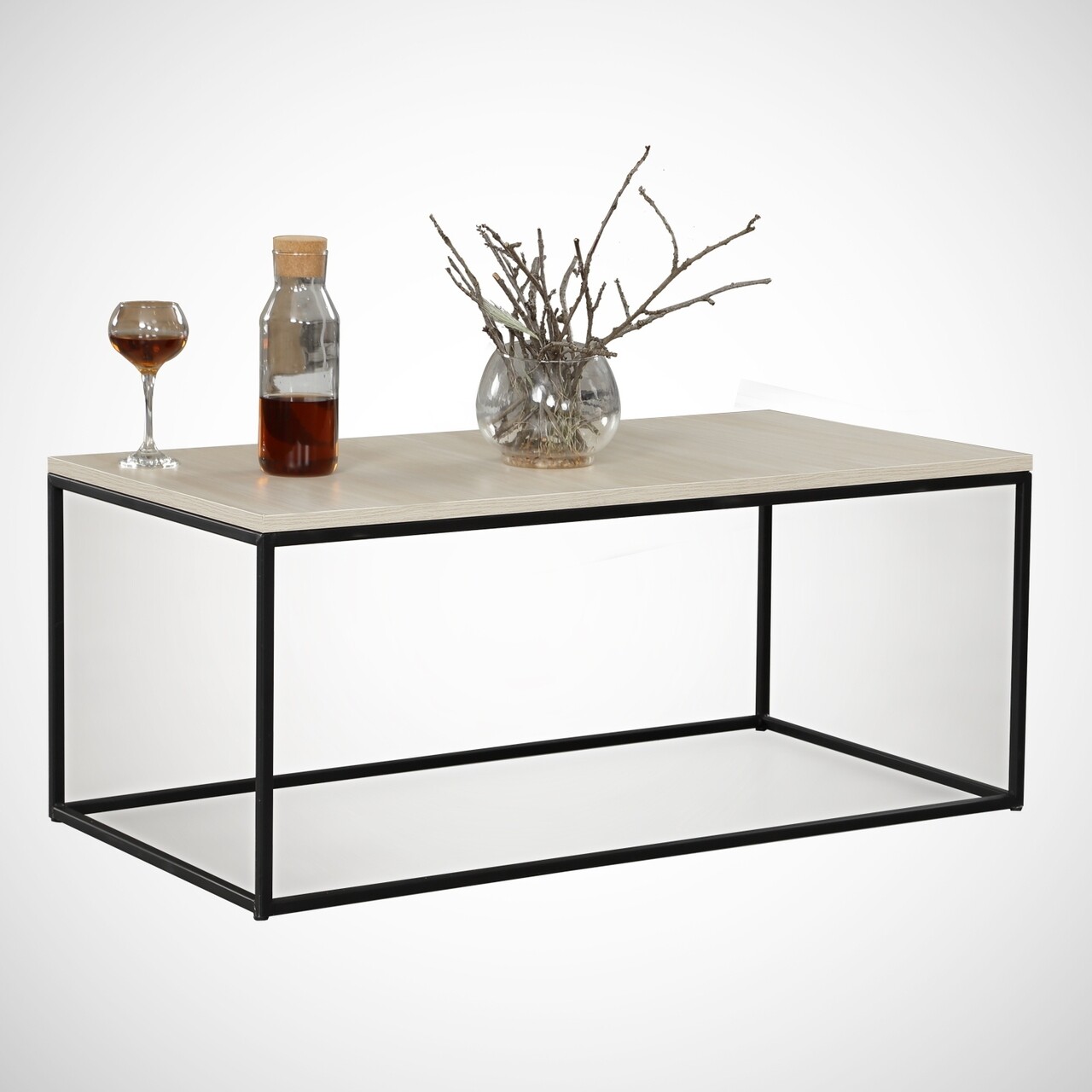 Masuta de cafea Cosco Oak, Comforty, 95x55x43 cm, stejar - imagine 7